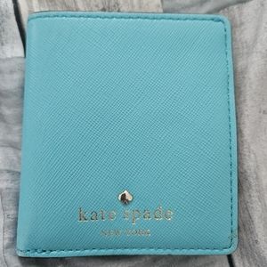 Kate Spade Small Turquoise Leather Wallet